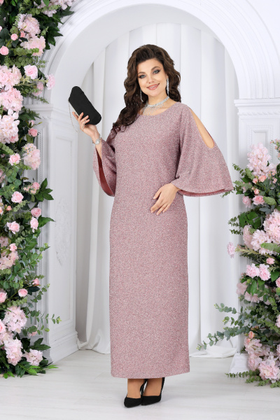 Платье Ninele 6083 пудра - фото 1