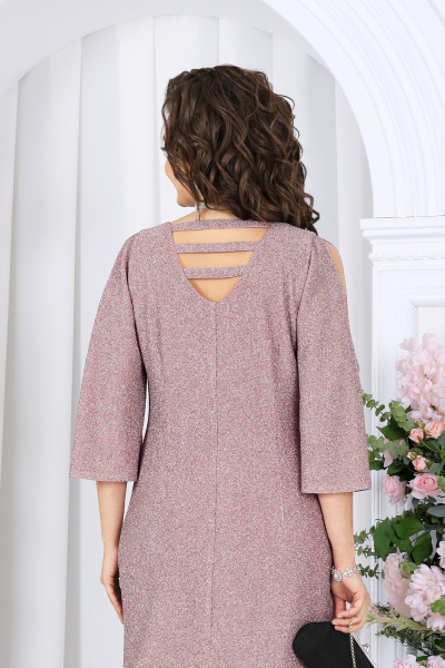 Платье Ninele 6083 пудра - фото 6
