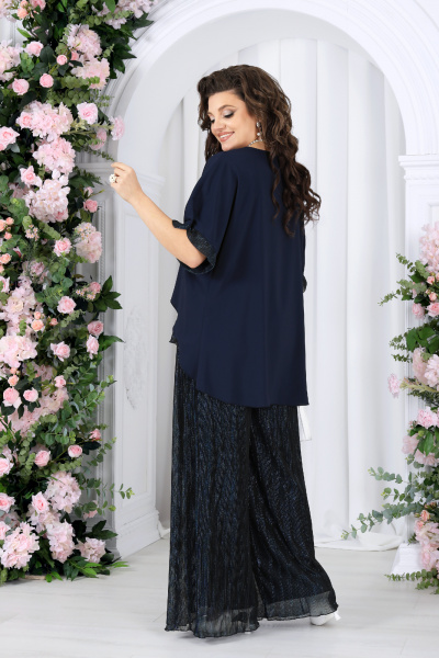 Блуза, брюки Ninele 6104 синий - фото 8