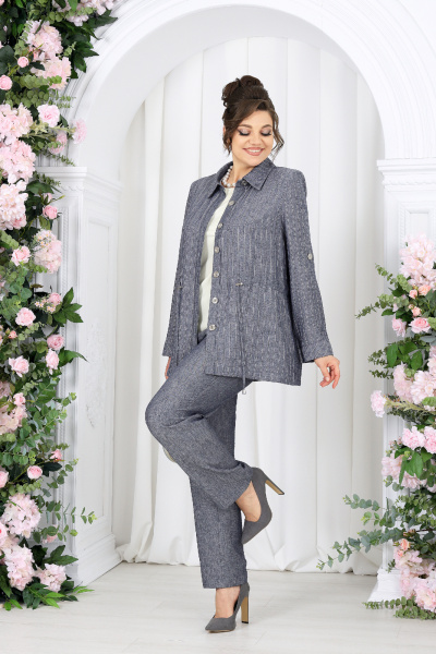 Брюки, джемпер, жакет Ninele 7463 джинсовый - фото 7