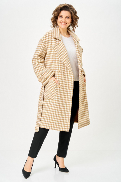 Пальто Svetlana-Style 1687 бежевый - фото 4