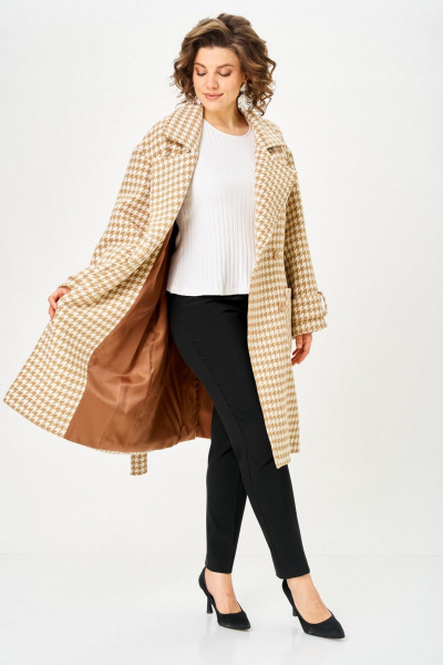 Пальто Svetlana-Style 1687 бежевый - фото 3