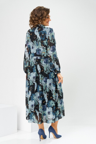 Платье Romanovich Style 1-2755 мультиколор/черный - фото 10
