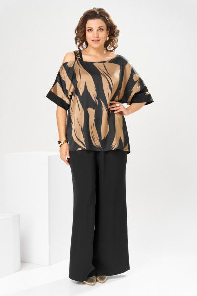 Блуза, брюки Romanovich Style 2-2884 коричневый - фото 10