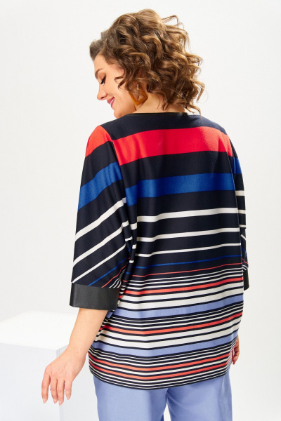 Брюки, джемпер Romanovich Style 2-2780 полоска/деним - фото 8