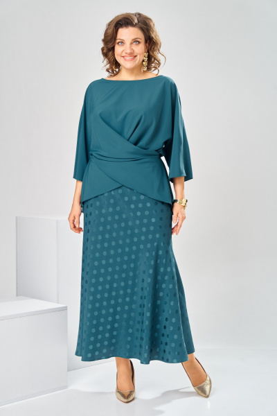 Блуза, юбка Romanovich Style 2-2903 морская_волна - фото 2