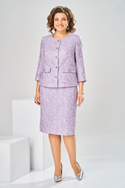 Жакет, юбка Romanovich Style 2-2449 лавандовый - фото 3