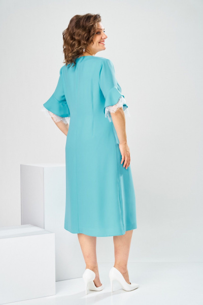 Платье Romanovich Style 1-2910 бирюза - фото 5