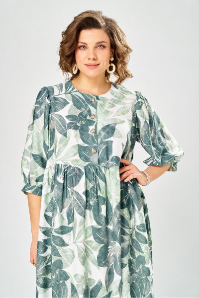 Платье AXXA 55234 оливковый - фото 7