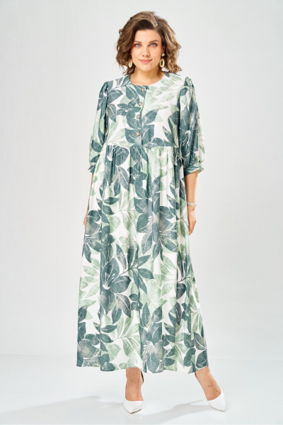 Платье AXXA 55234 оливковый - фото 1