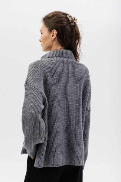 Джемпер Romgil РВ0270-ШЕ5 серый - фото 6