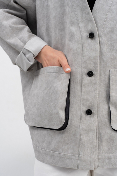 Куртка Luna М-273 серый - фото 7