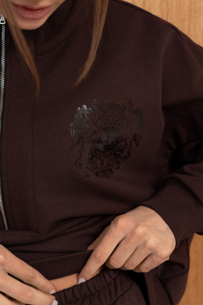 Брюки, джемпер Luna М-279 шоколадный - фото 13