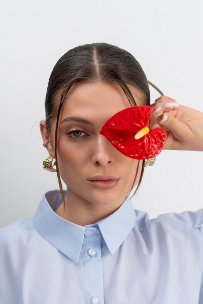 Рубашка Luna М-282 голубой - фото 13