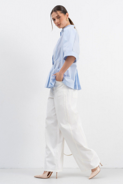 Рубашка Luna М-282 голубой - фото 9