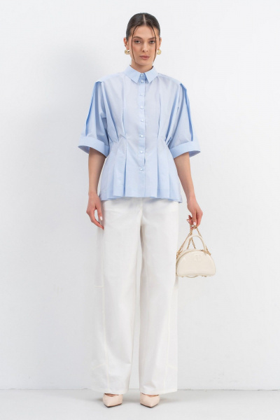 Рубашка Luna М-282 голубой - фото 8