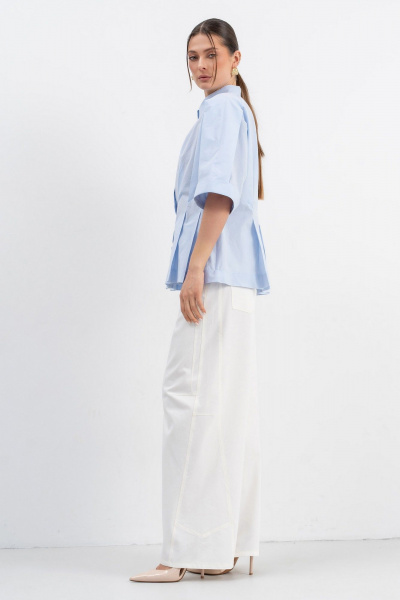 Рубашка Luna М-282 голубой - фото 3