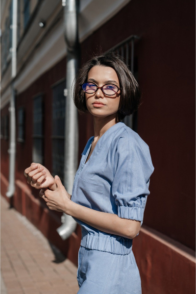 Куртка, юбка iLOKA 25ILor6 голубой - фото 3