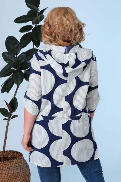 Блуза Anastasia 642 синий - фото 4