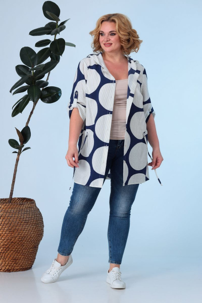 Блуза Anastasia 642 синий - фото 1