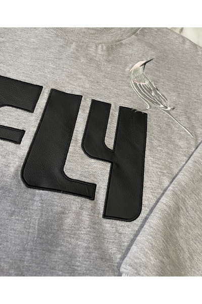 Джемпер, юбка iLOKA 26ILci4 серый-чёрный - фото 8