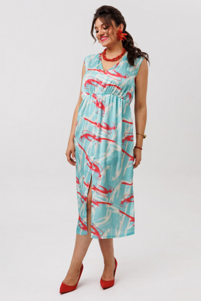 Платье Anelli 1645 кораллы_в_море - фото 8