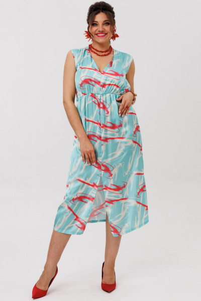 Платье Anelli 1645 кораллы_в_море - фото 6