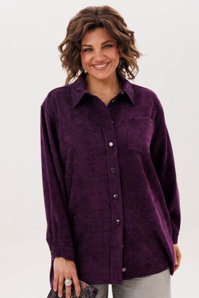 Рубашка Anelli 1819 слива - фото 8