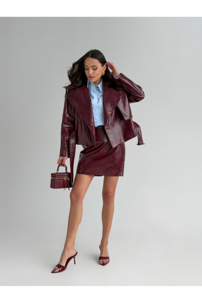 Жакет DAVA 3141 бордо - фото 8