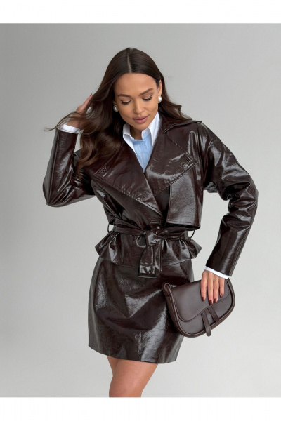 Жакет DAVA 3141 шоколад - фото 3