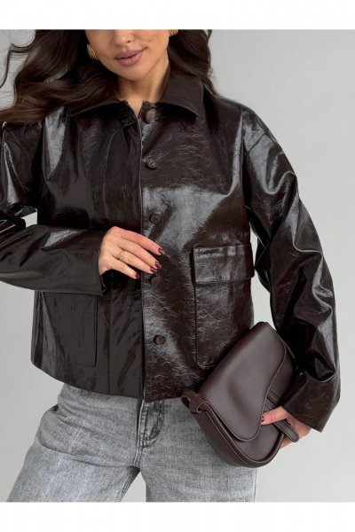 Жакет DAVA 3142 шоколад - фото 4