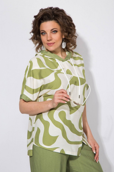 Брюки, туника Liliana 1438Л оливка - фото 3