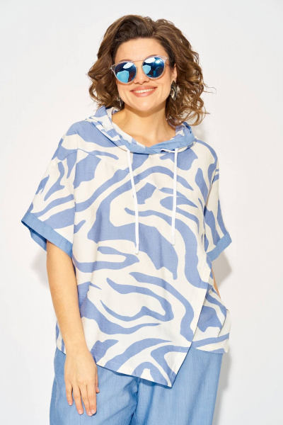 Брюки, туника Liliana 1438Л голубой - фото 3