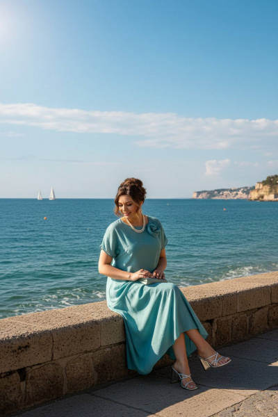 Платье Liliana 1524 ментол - фото 7