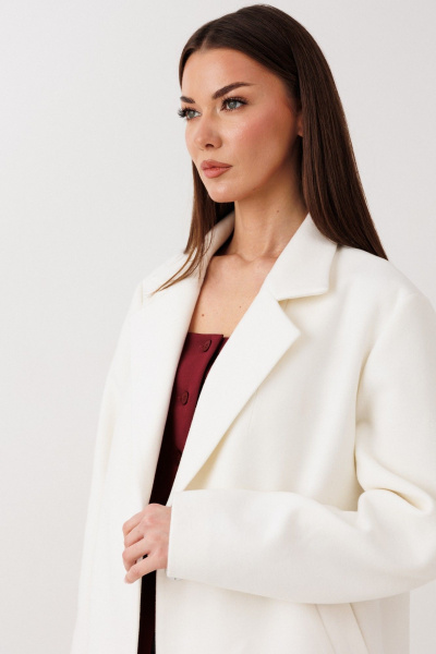 Пальто V&N Fashion 1122 молочный - фото 9