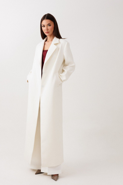 Пальто V&N Fashion 1122 молочный - фото 8