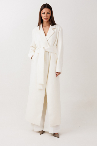 Пальто V&N Fashion 1122 молочный - фото 2