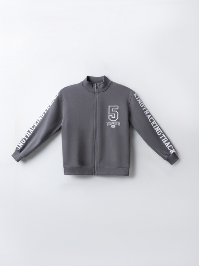 Толстовка Mark Formelle 127932/25Е-42083П-7 т.серый_печать1_2_сл_на_ЛВ_дет_пер_1сл_на_ЛВ_рук_1 - фото 2