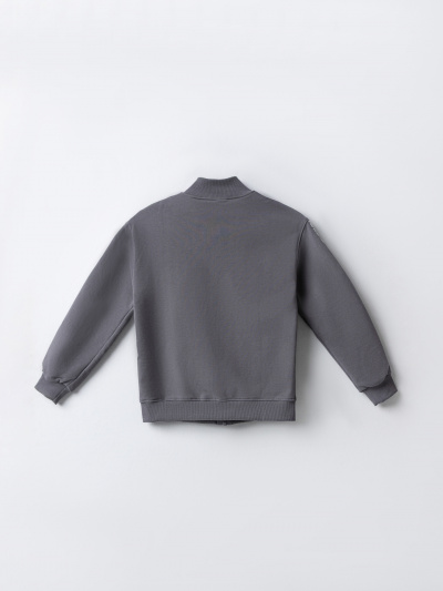 Толстовка Mark Formelle 127932/25Е-42083П-7 т.серый_печать1_2_сл_на_ЛВ_дет_пер_1сл_на_ЛВ_рук_1 - фото 4