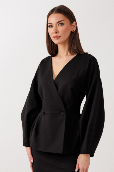 Жакет, юбка V&N Fashion 1115 черный - фото 7