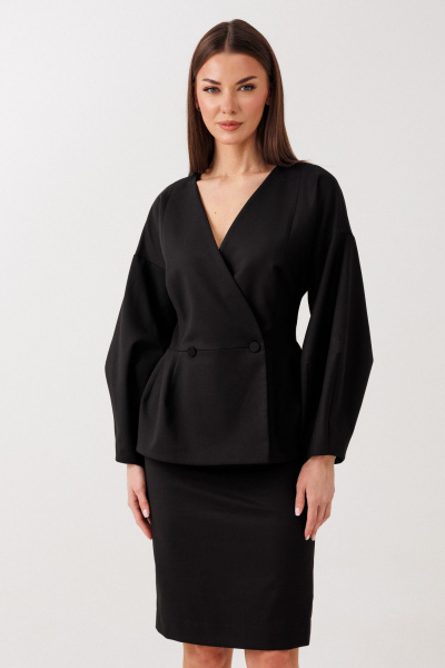 Жакет, юбка V&N Fashion 1115 черный - фото 6