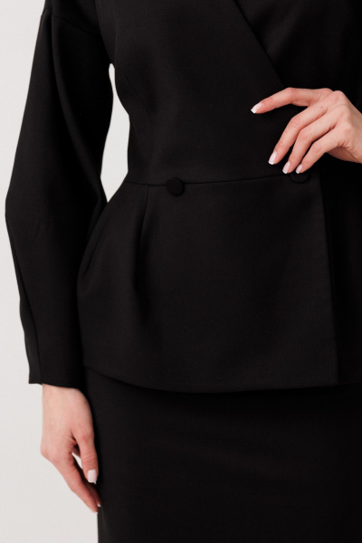 Жакет, юбка V&N Fashion 1115 черный - фото 2