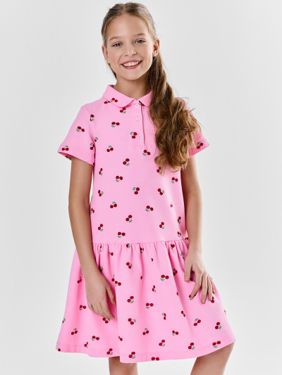 Платье Mark Formelle 157981/25-39635П-11 вишенки_на_розовом - фото 1