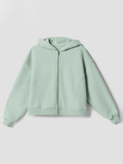 Толстовка Mark Formelle 362009/25-40017П-7 н.зеленый_печать_1_сл_ДТФ_трансфер_на_ПР_рук_светоо - фото 2