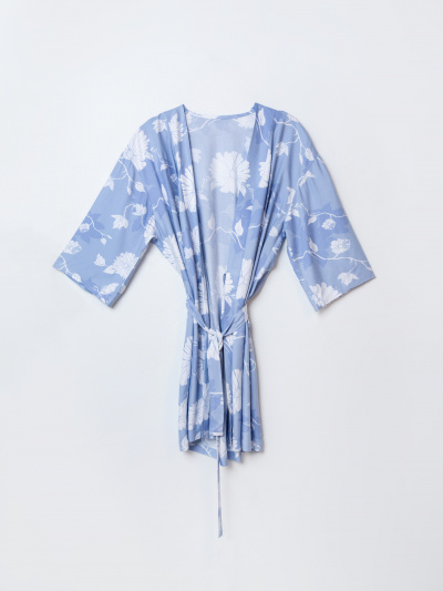 Халат Mark Formelle 552277/25-39502ПП-9 цветы_на_св.голубом - фото 2