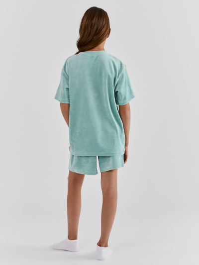 Футболка, шорты Mark Formelle 567761/25-36301Ц-3 шалфей - фото 2