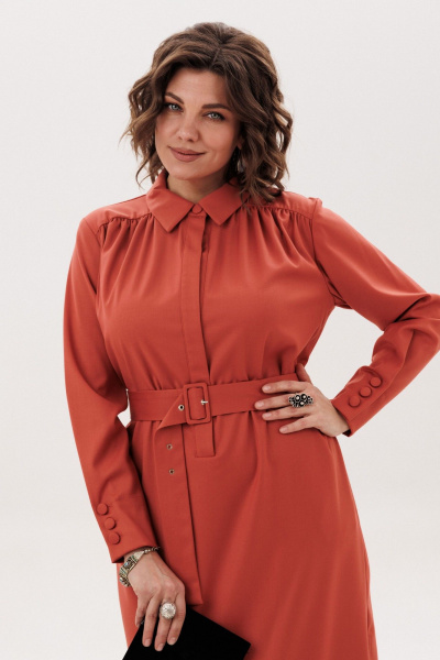 Платье Anelli 1834 тигровая-лилия - фото 5