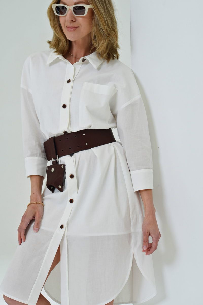 Черный пояс с микросумочкой из натуральной кожи Nude 102 - фото 1