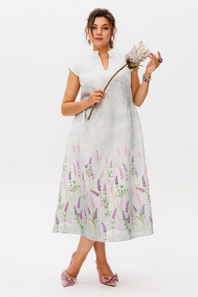 Платье Anelli 1424.1 лавандовый-аромат - фото 10