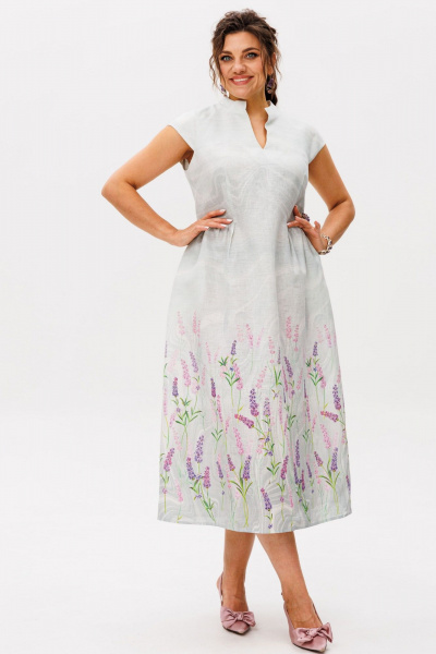 Платье Anelli 1424.1 лавандовый-аромат - фото 2